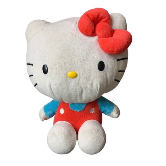 Hello Kitty Sanrio Plush Doll Blue 12" Tall Universal Studios Collectible - Picture 1 of 7